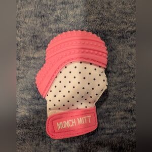 Free With Bundle - Pink Teething Mitten for Babies